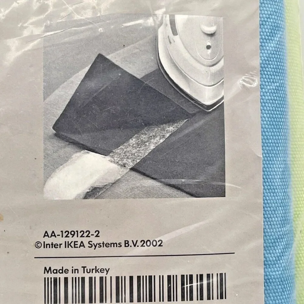 NWT IKEA Marienta Rand Green & Blue Curtain Panels 57